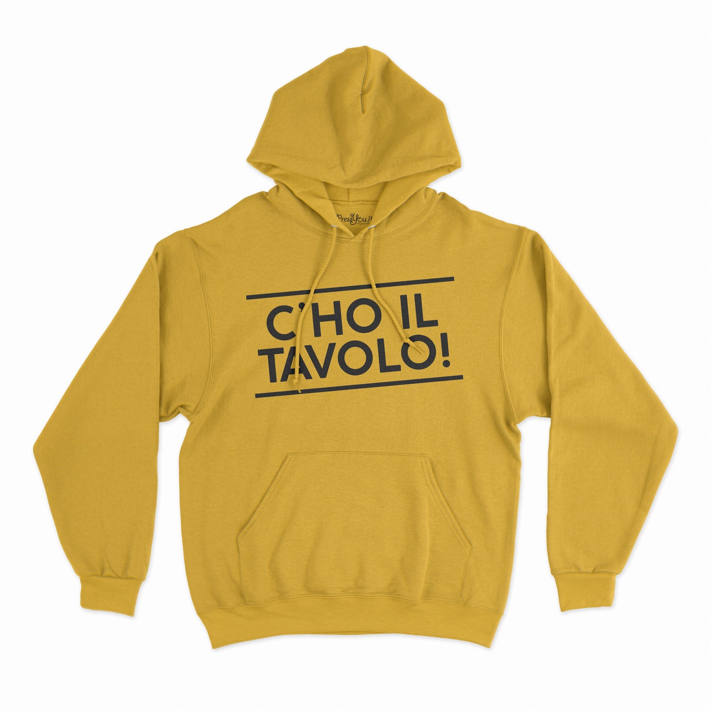 felpa con cappuccio unisex- c ho il tavolo