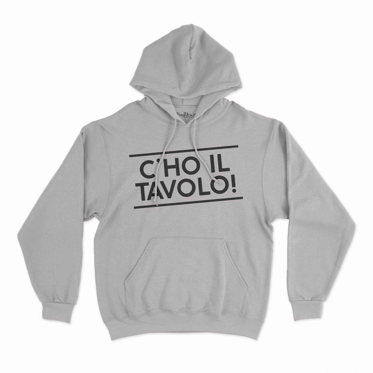 felpa con cappuccio unisex- c ho il tavolo