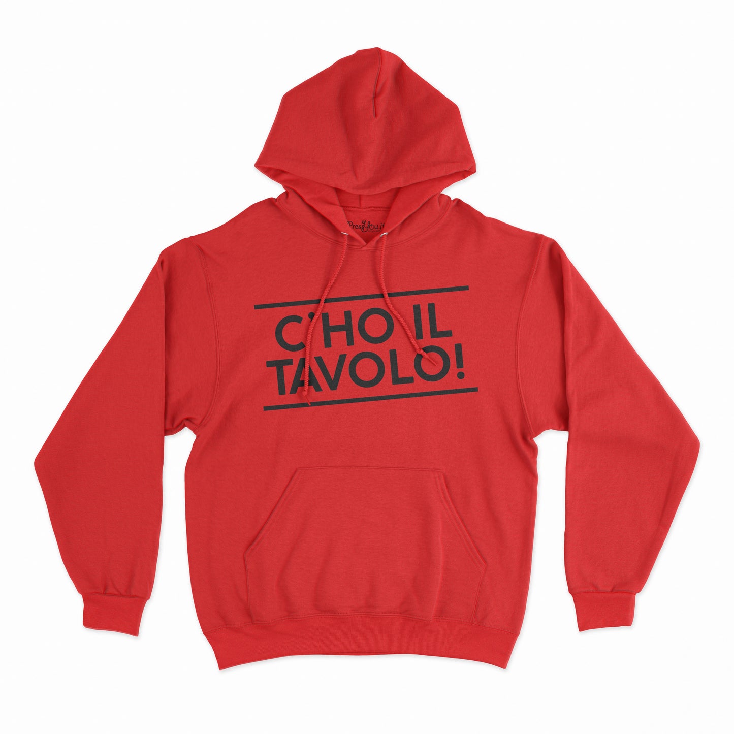 felpa con cappuccio unisex- c ho il tavolo