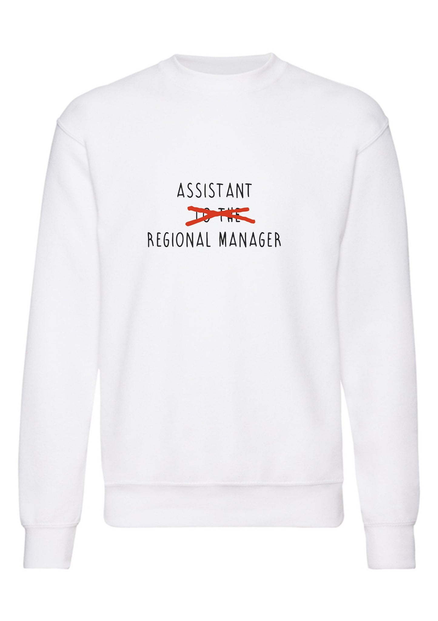 felpa girocollo unisex- assistant to the regional manager