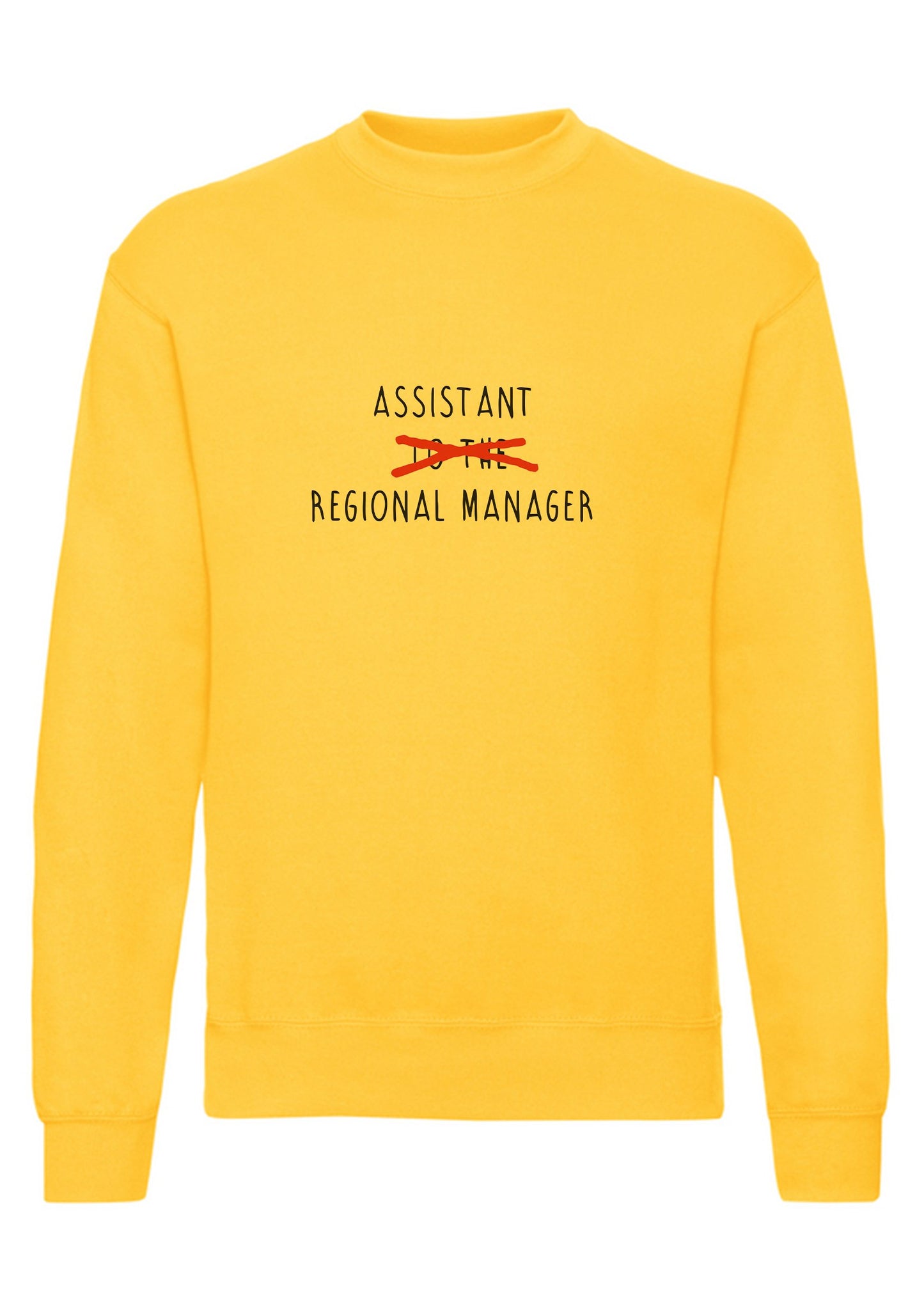 felpa girocollo unisex- assistant to the regional manager