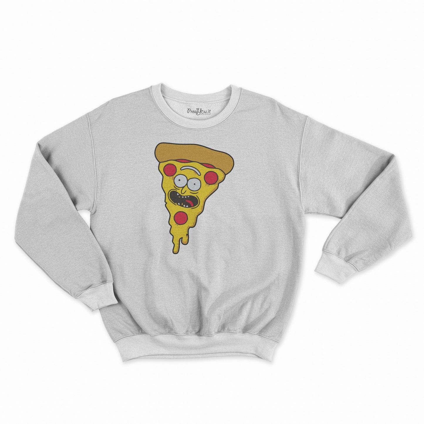 felpa girocollo unisex- pizza rick