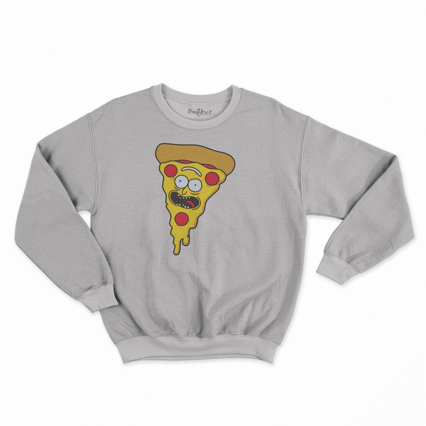 felpa girocollo unisex- pizza rick