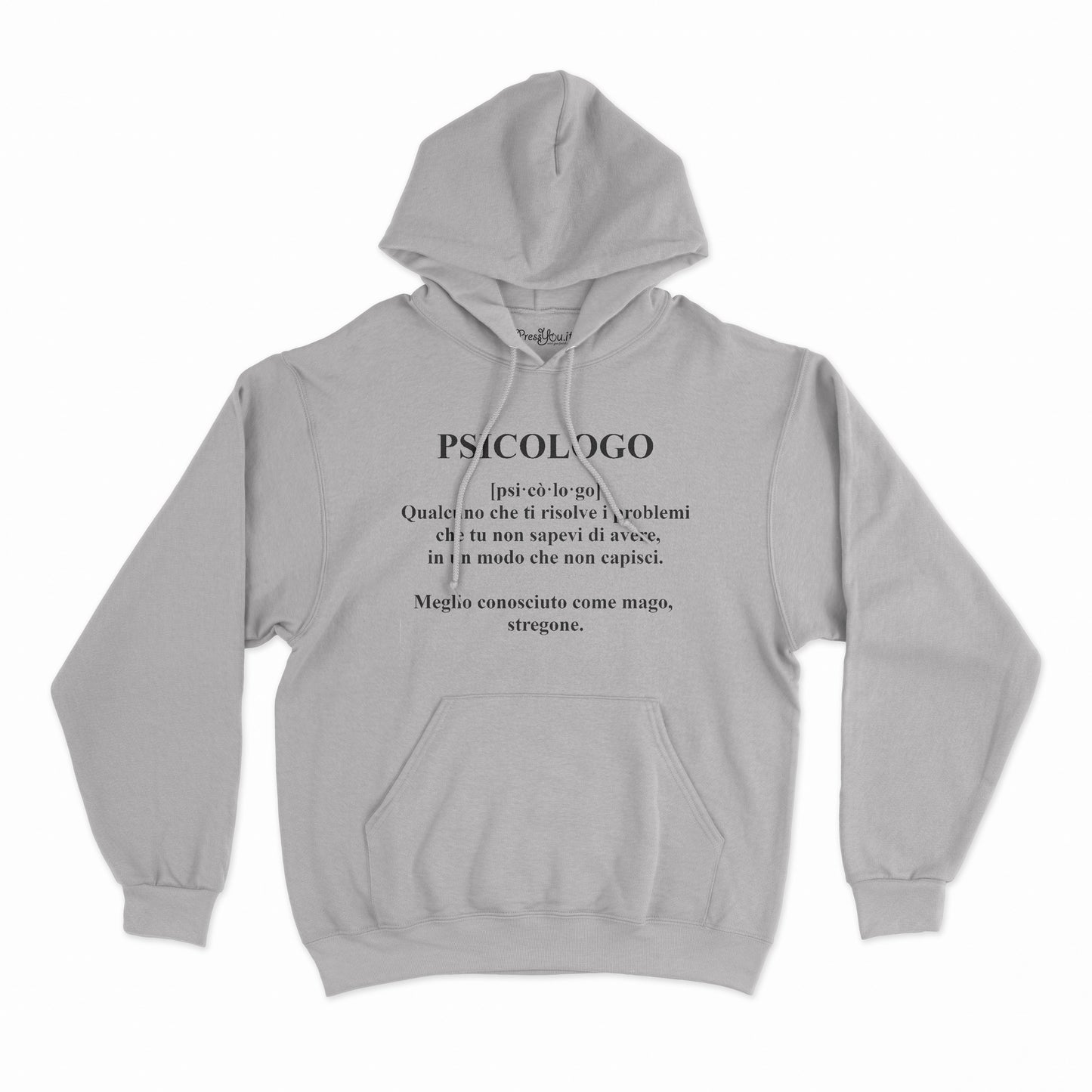 felpa con cappuccio unisex- psicologo dizionario