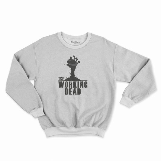 felpa girocollo unisex- the working dead