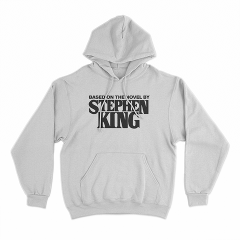 felpa cappuccio unisex- based on the novel of stephen king scritta