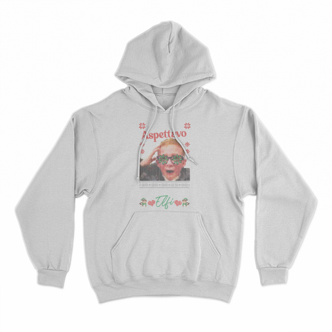 felpa cappuccio unisex- ringrazio tutti gli elfi natale