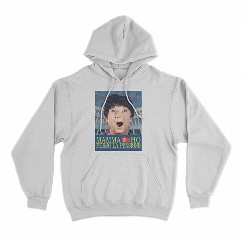 felpa cappuccio unisex- mamma ho perso la pensione