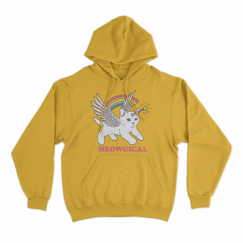 felpa cappuccio unisex- meowgical trs