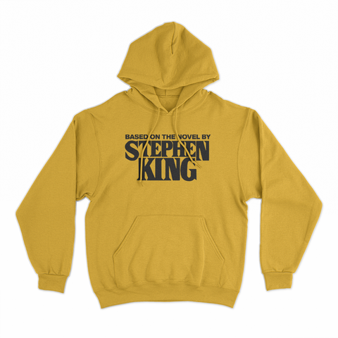 felpa cappuccio unisex- based on the novel of stephen king scritta