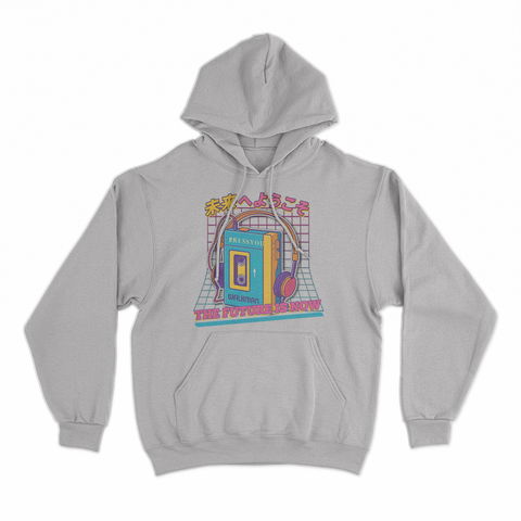 felpa cappuccio unisex-  future is now