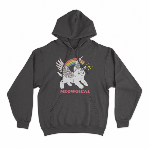 felpa cappuccio unisex- meowgical trs