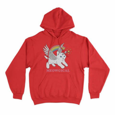 felpa cappuccio unisex- meowgical trs