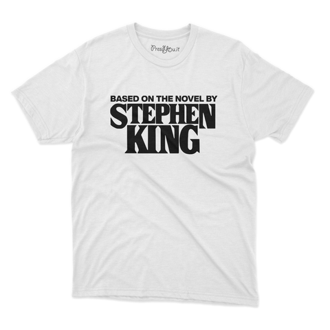 maglietta t-shirt- based on the novel of stephen king scritta