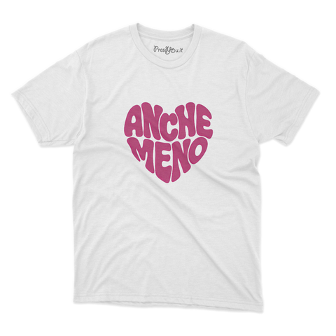 maglietta t-shirt- anche meno cuore
