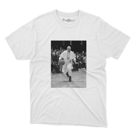 maglietta t-shirt- papa franci basket