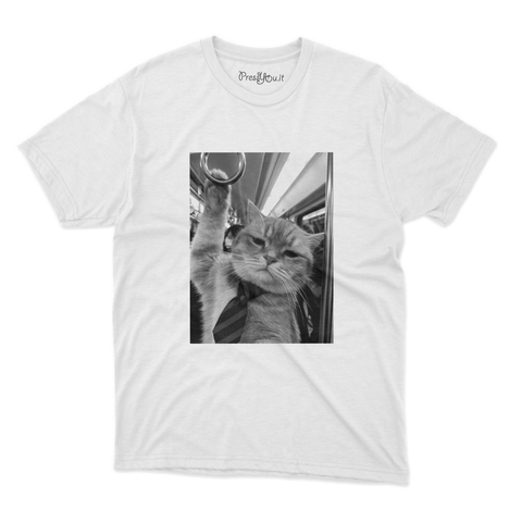 maglietta t-shirt- gatto a lavoro lunedì