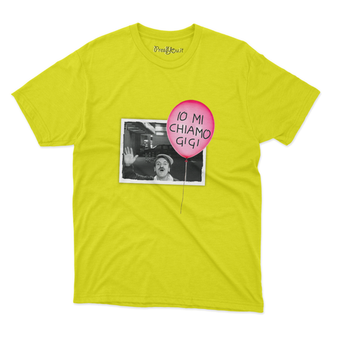 maglietta t-shirt- io mi chiamo gigi