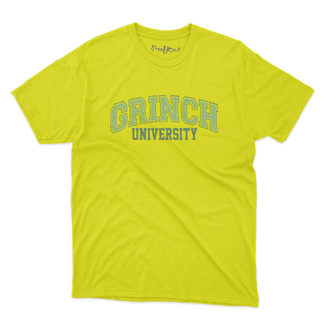 maglietta t-shirt- grinch university natale