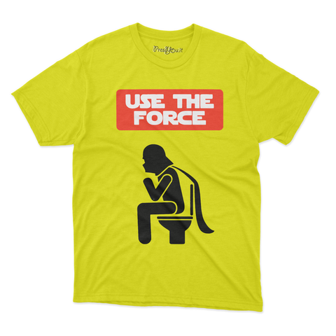 maglietta t-shirt- use the force cagando