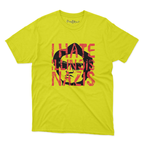 maglietta t-shirt- i hate illinois nazis