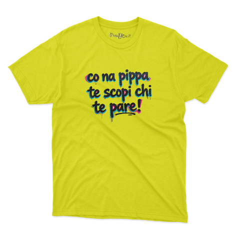 maglietta t-shirt- co na pippa te scopi chi te pare