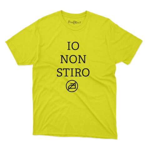 maglietta t-shirt- io non stiro