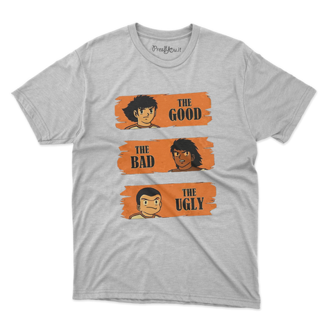 maglietta t-shirt- il buono il brutto e il cattivo cartoon manga