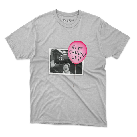 maglietta t-shirt- io mi chiamo gigi