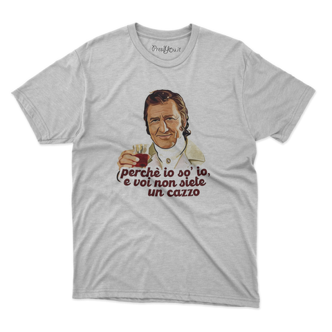 maglietta t-shirt- marchese perche io sono io e voi non siete un cazzo