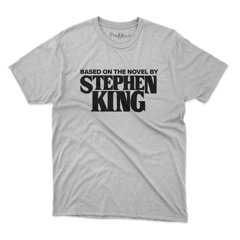 maglietta t-shirt- based on the novel of stephen king scritta