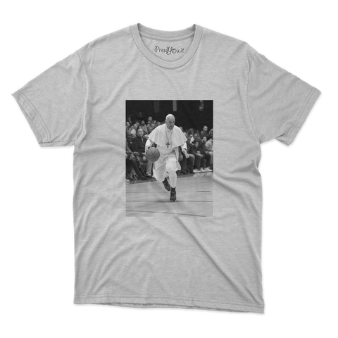 maglietta t-shirt- papa franci basket