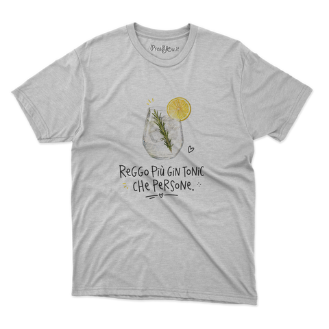 maglietta t-shirt- reggo più gin tonic che persone