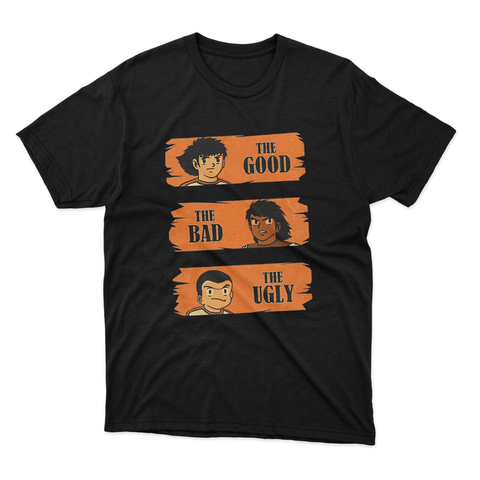 maglietta t-shirt- il buono il brutto e il cattivo cartoon manga