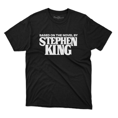 maglietta t-shirt- based on the novel of stephen king scritta