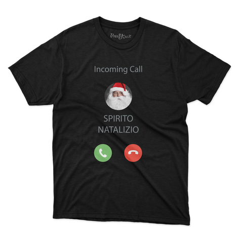 maglietta t-shirt- chiamata spiriito natalizio