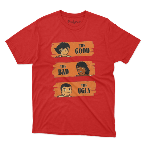 maglietta t-shirt- il buono il brutto e il cattivo cartoon manga