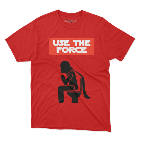 maglietta t-shirt- use the force cagando