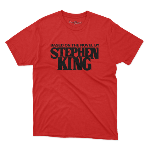maglietta t-shirt- based on the novel of stephen king scritta