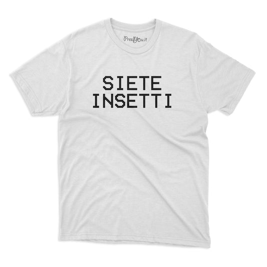 maglietta t-shirt- siete insetti