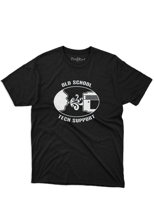 maglietta t-shirt- old school tech support