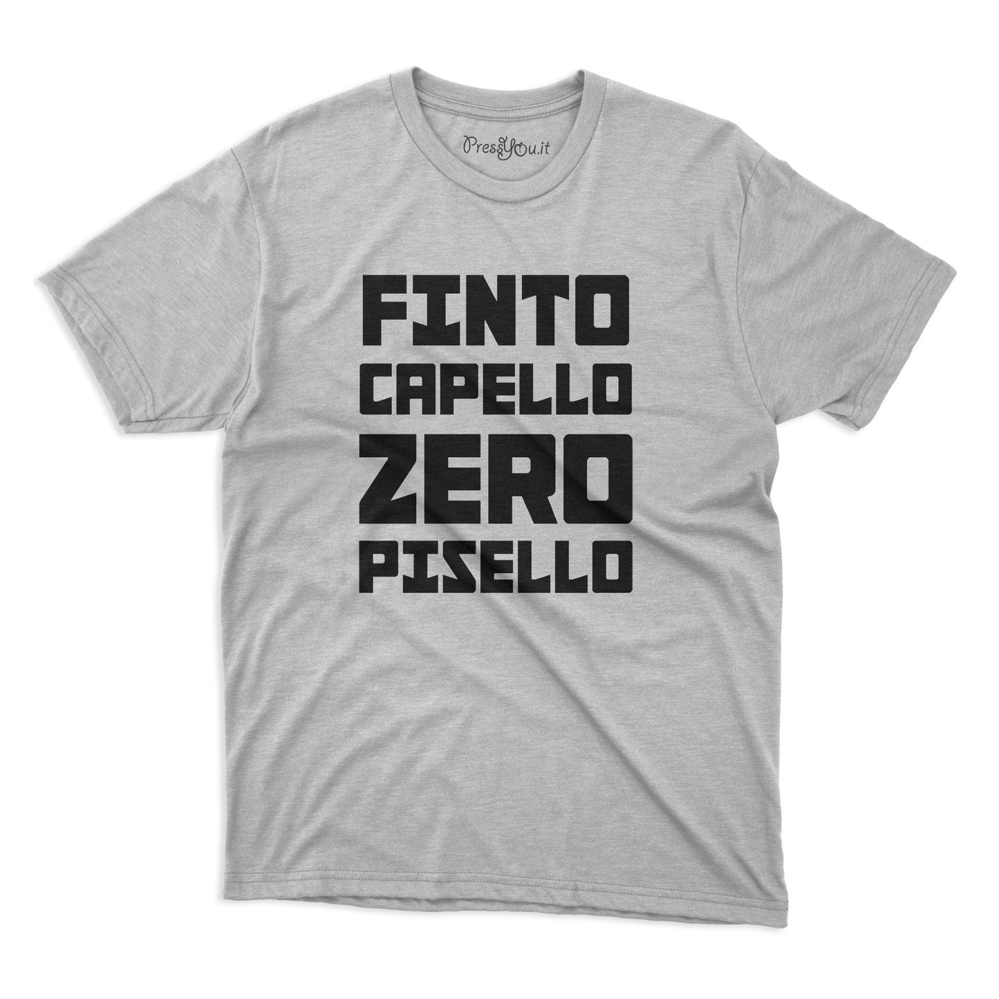 maglietta t-shirt- finto capello zero pisello