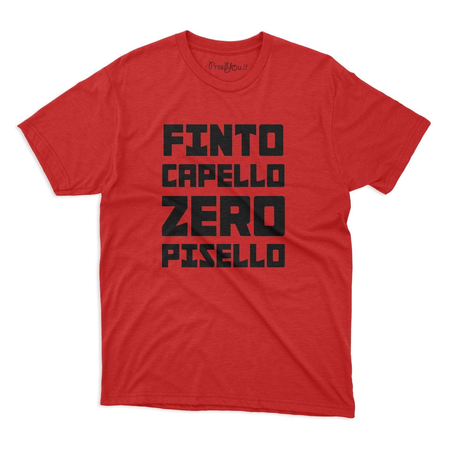 maglietta t-shirt- finto capello zero pisello