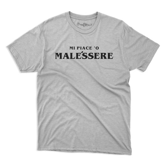 maglietta t-shirt- mi piace o malessere napoli