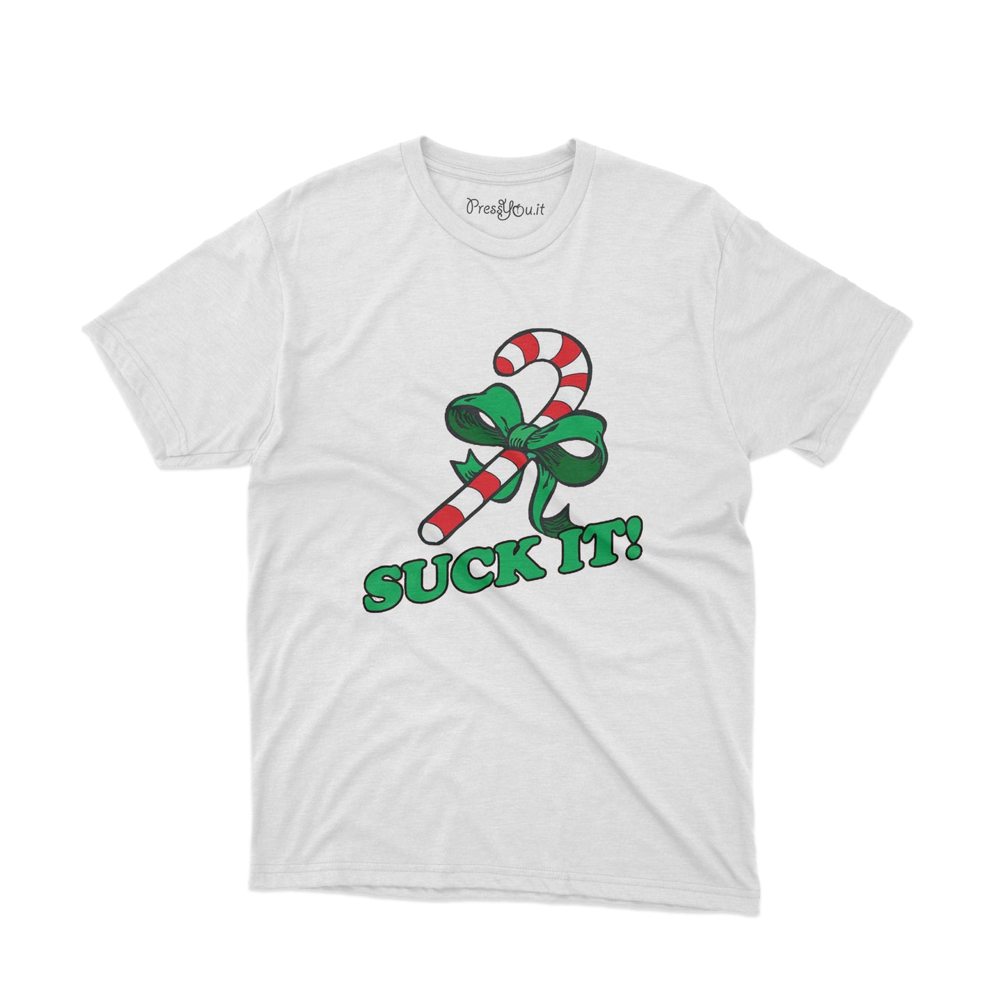 maglietta t-shirt-regalo di natale suck it