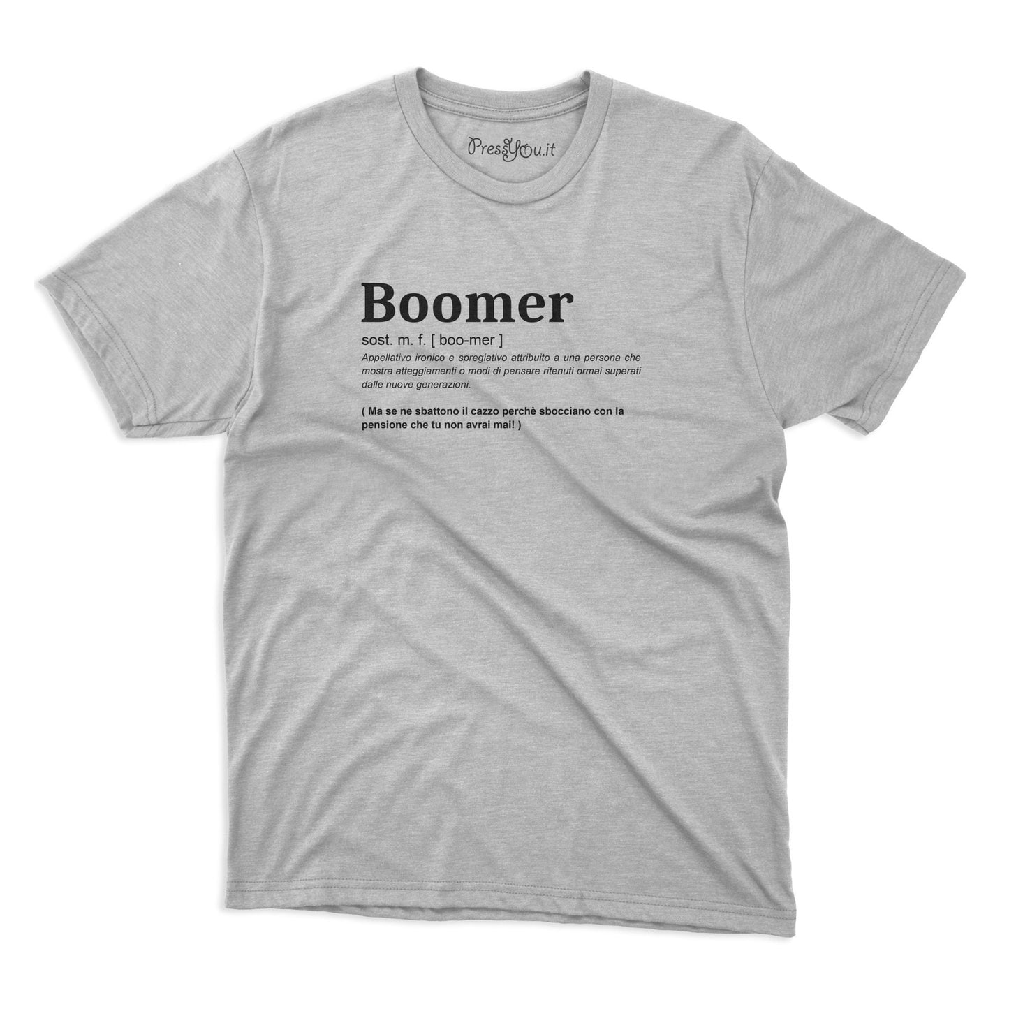 maglietta t-shirt- boomer dizionario