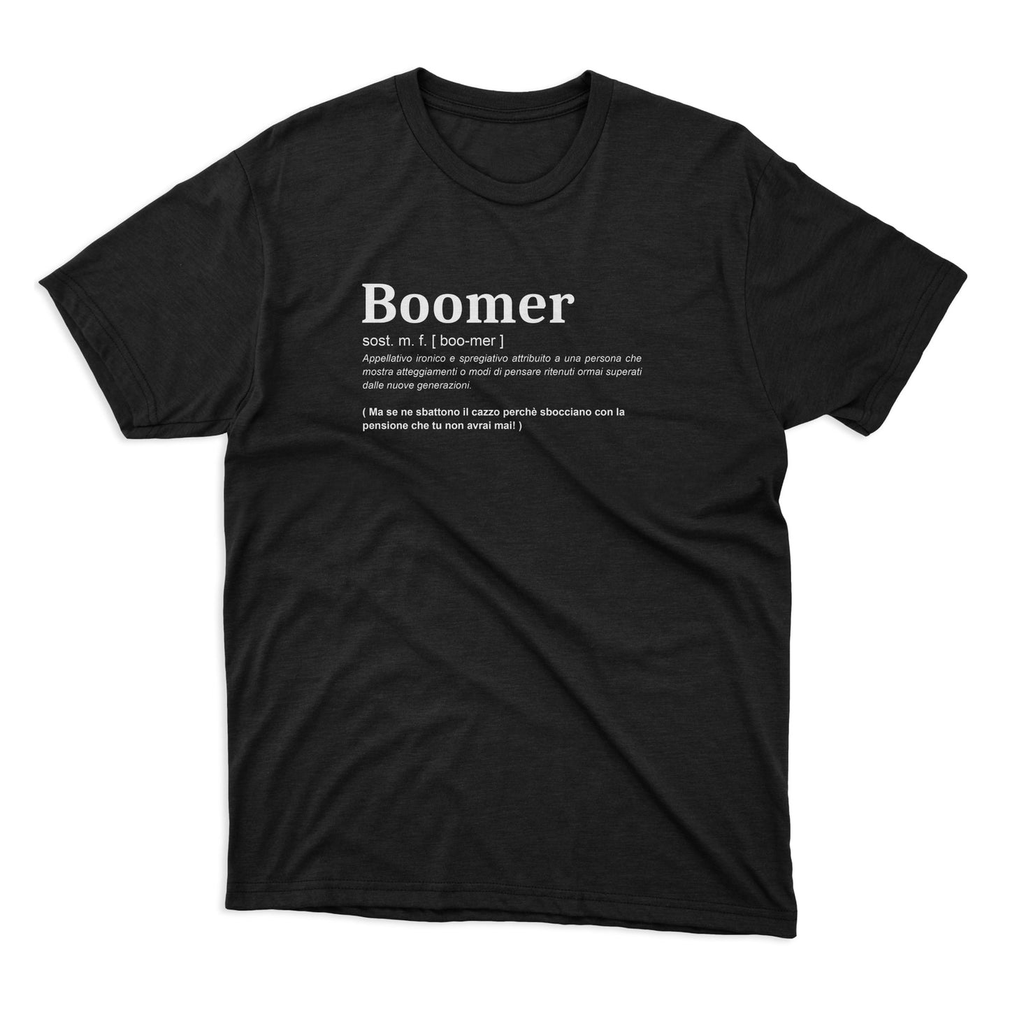 maglietta t-shirt- boomer dizionario