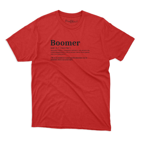 maglietta t-shirt- boomer dizionario