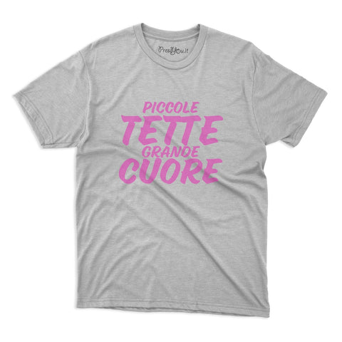 maglietta t-shirt- piccole tette grande cuore