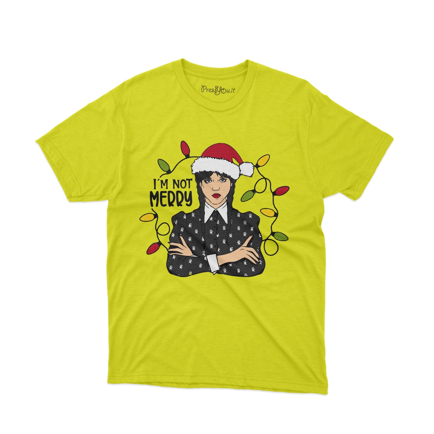 maglietta t-shirt-i m not merry natale